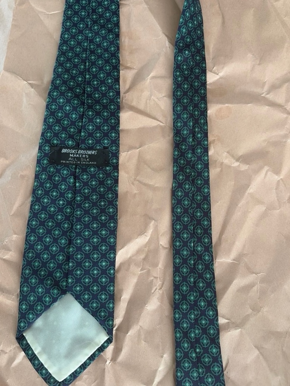 Brook Brothers - green All Silk tie